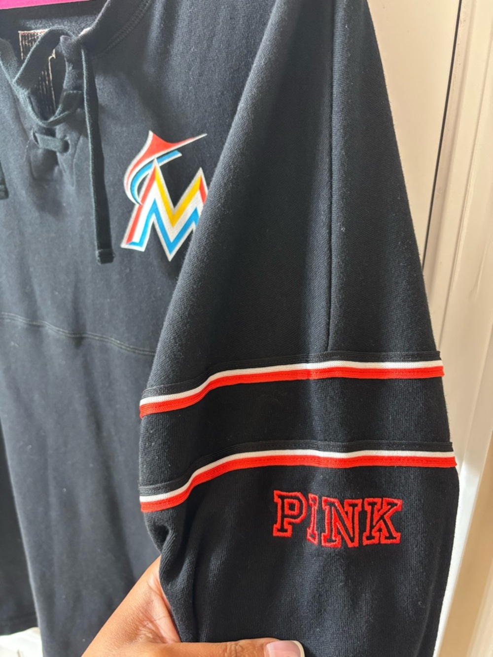 VS PINK Miami Marlins Long Sleeve Sweater - Picture 3 of 4